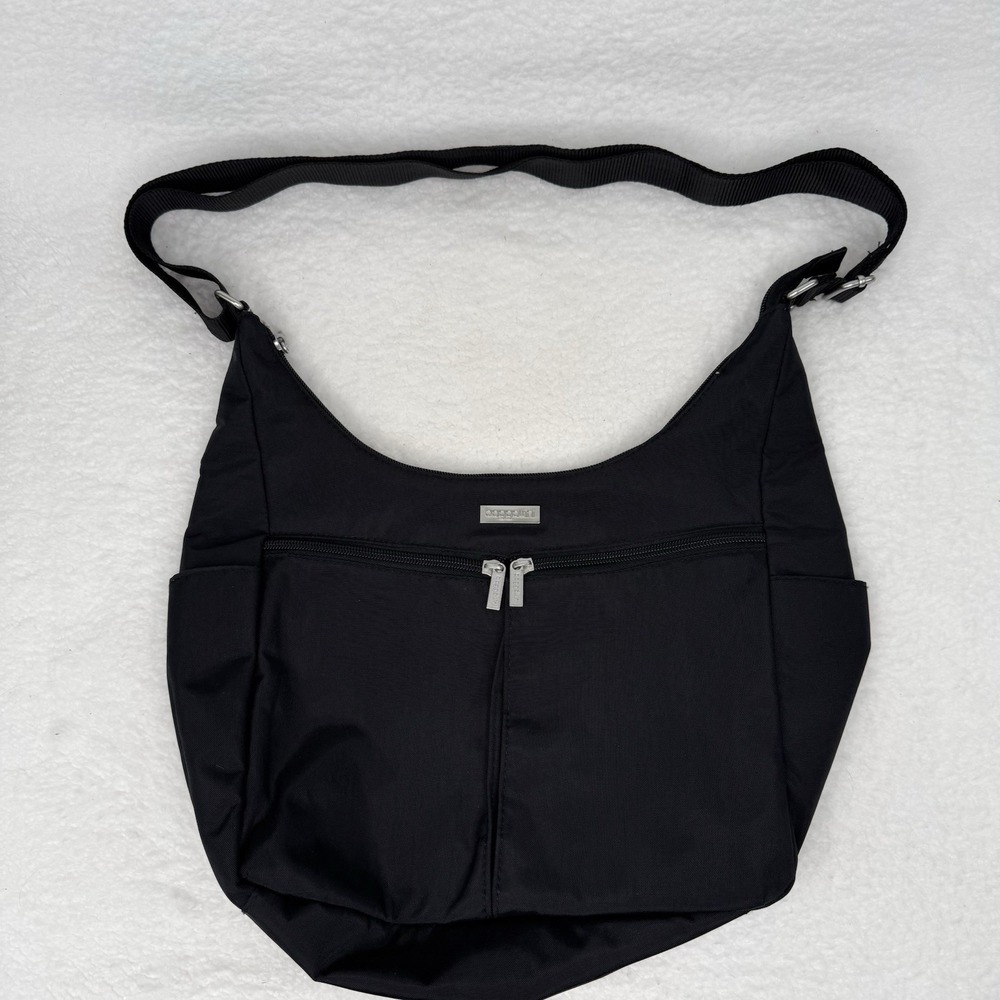 Baggallini Everyplace Black Lightweight Nylon Crossbody Shoulder Bag Purse - Picture 2 of 16
